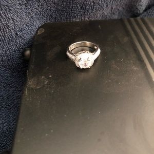 Premier jewelry silver ring with stone. Size 8